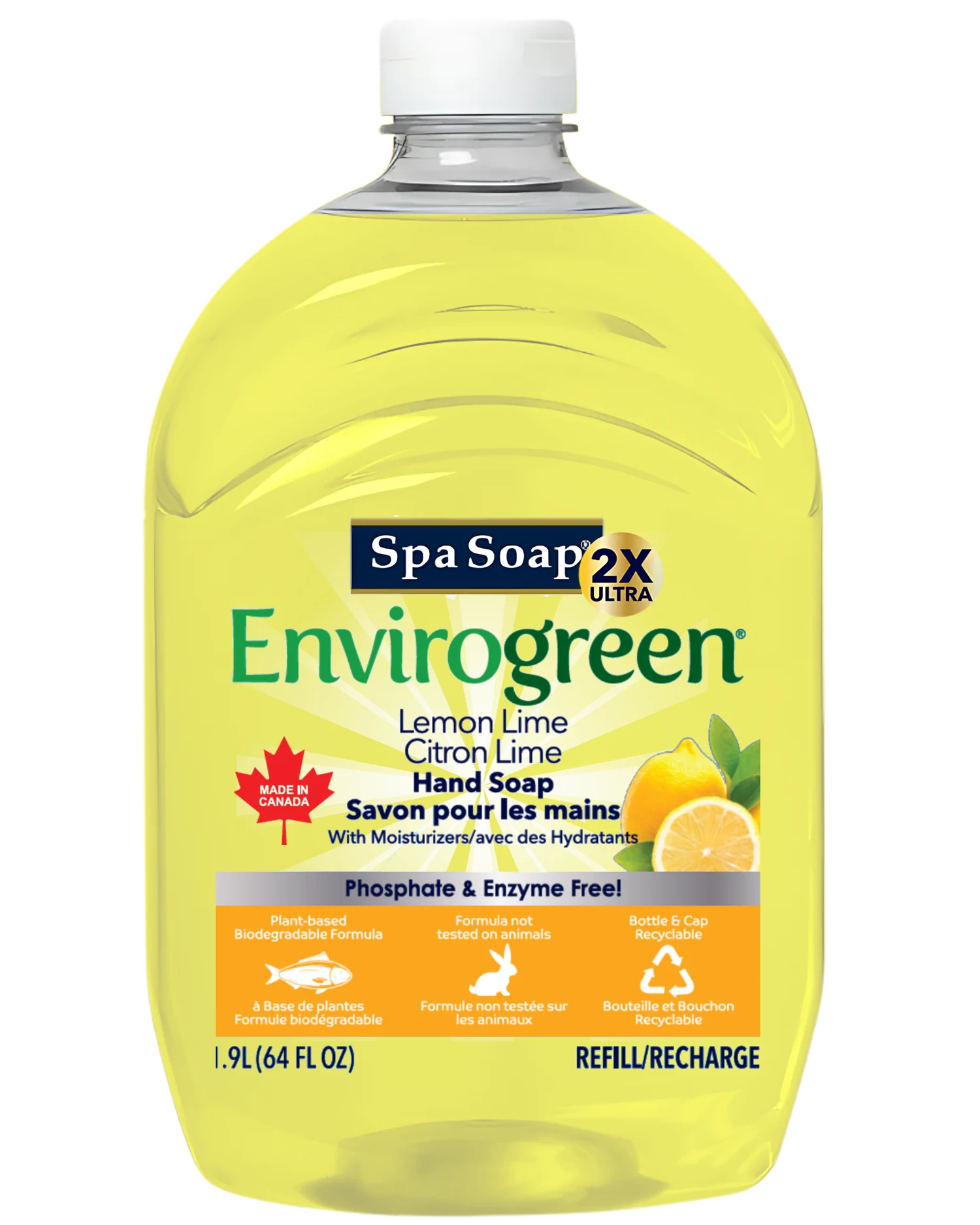 SpaSoap Envirogreen SpaSoap Envirogreen Lemon Liquid Hand Soap product image